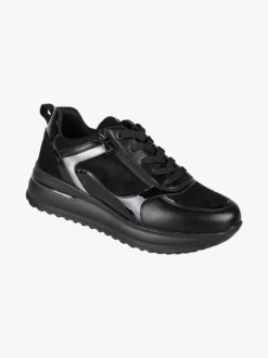 Inblu Sneakers donna stringate con platform - nero