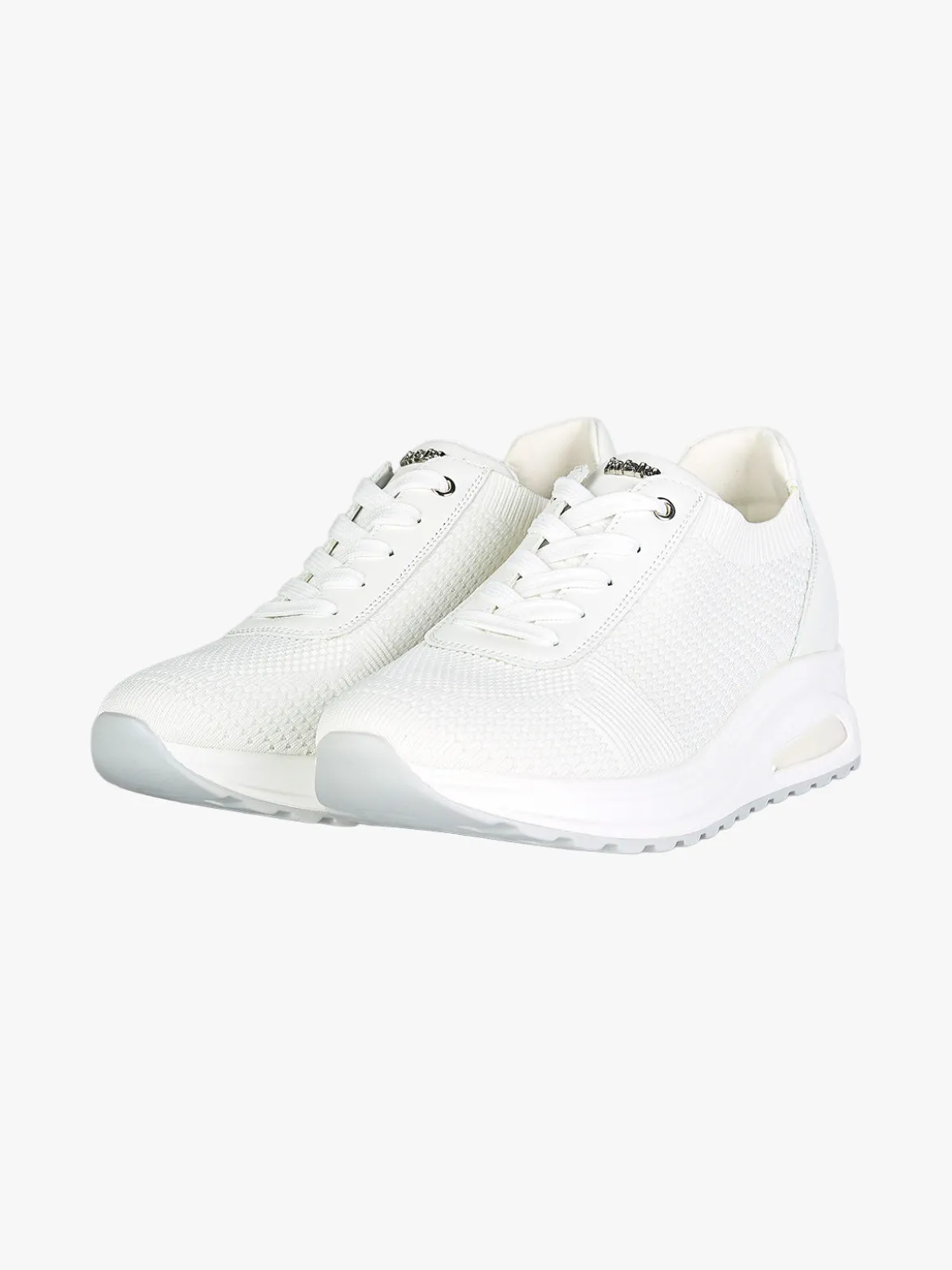 Inblu Sneakers sportive da donna in maglia con air - bianco