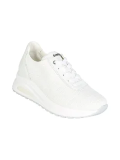 Inblu Sneakers sportive da donna in maglia con air - bianco