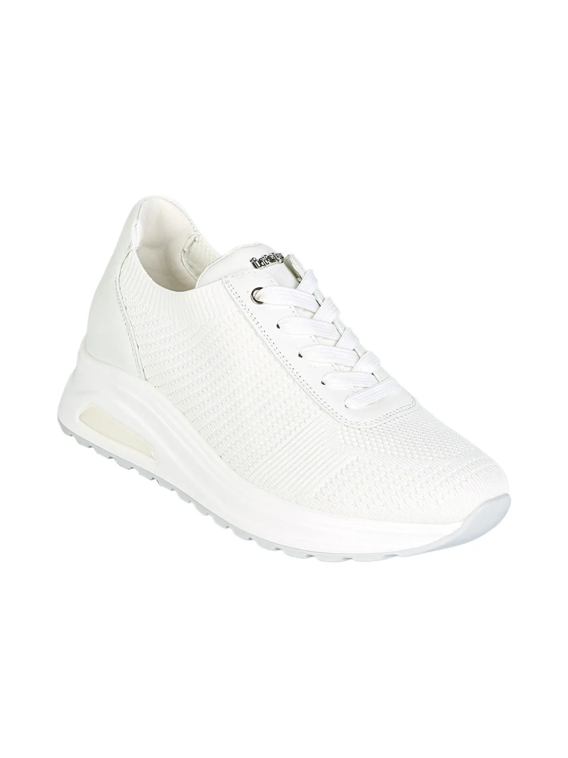 Inblu Sneakers sportive da donna in maglia con air - bianco
