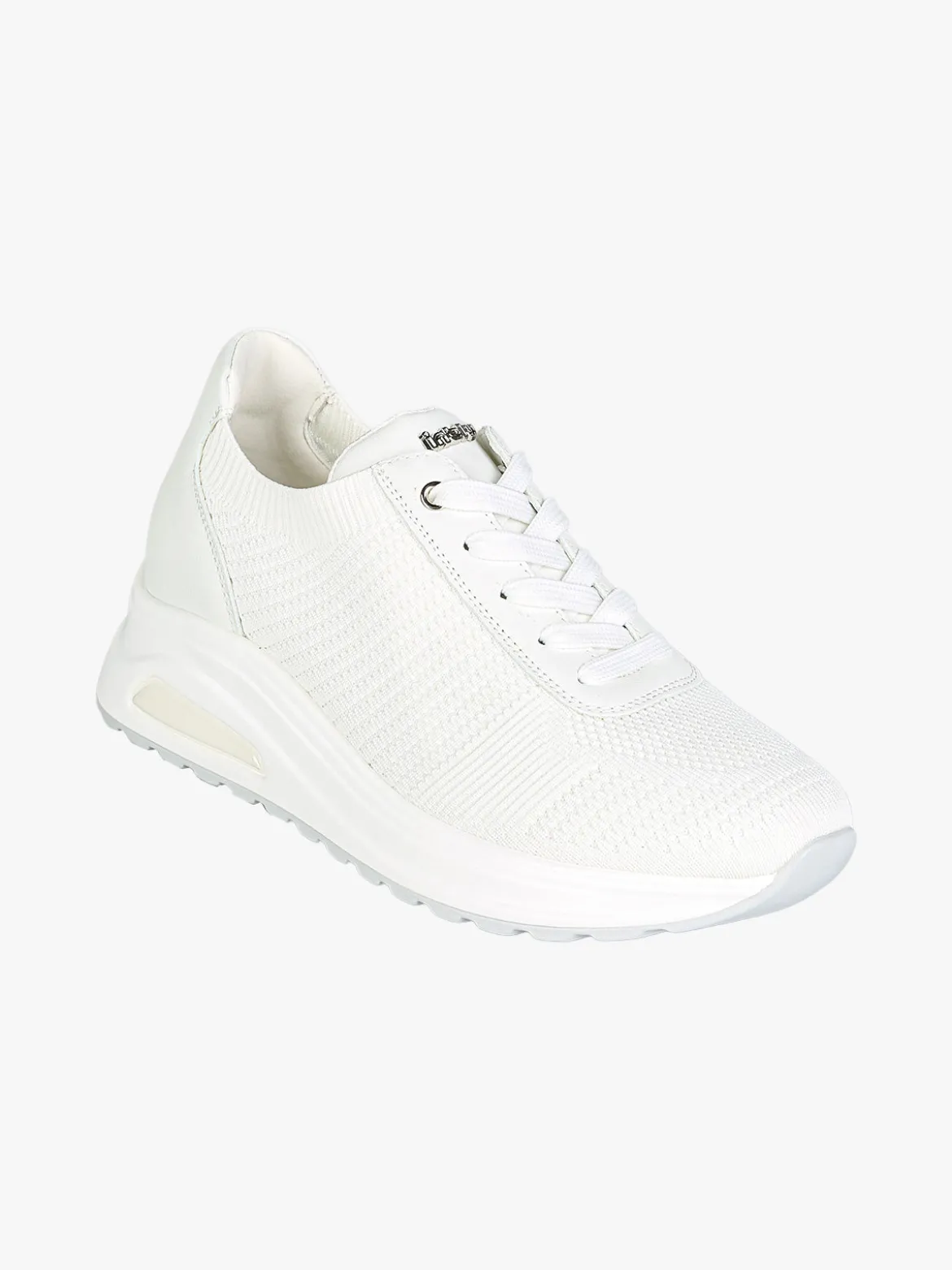 Inblu Sneakers sportive da donna in maglia con air - bianco