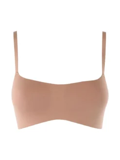 Infiore Brassiere in cotone con profili termosaldati COPPA B - cammello