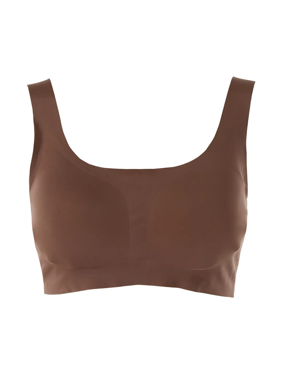 Infiore MICROFIT 01702 Reggiseno top donna imbottito senza ferretto COPPA B - moro