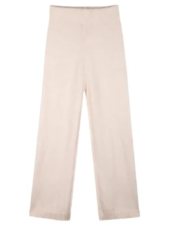 Injuly Completo 2 pezzi da bambina in maglia con ricami - beige