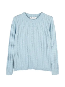 Injuly Maglione girocollo da bambina a trecce