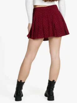 Insta Firenze Gonna a pantalone da donna con pieghe e strass