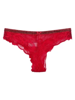 Intimami Brasiliana rossa in pizzo