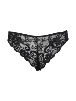Intimami Coordinato intimo donna in pizzo con top e brasiliana - nero