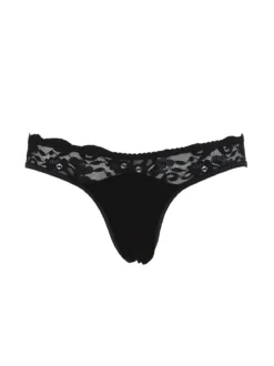 Intimami Coordinato intimo donna in pizzo con top e brasiliana - nero