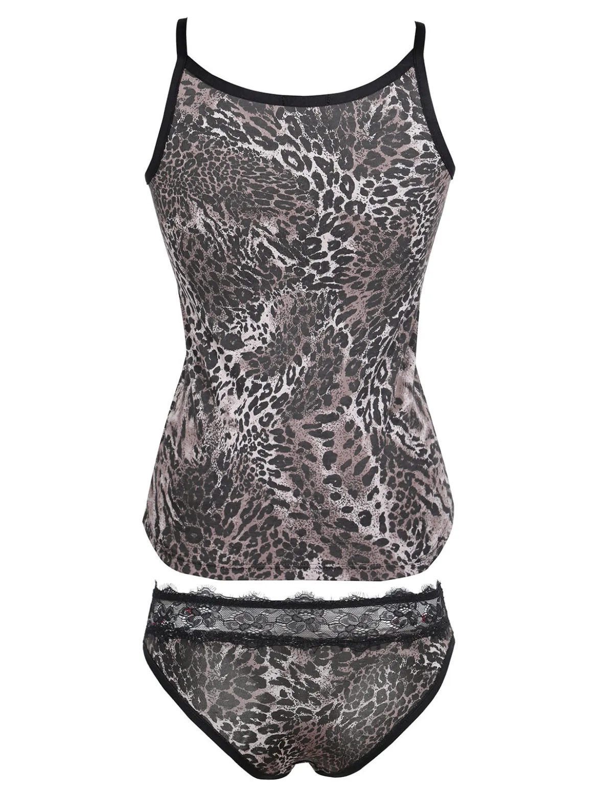 Intimami Coordinato intimo donna top e slip animalier