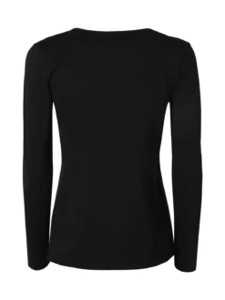 Intimami Maglia donna a maniche lunghe in ciniglia con inserti in tulle - bronzo