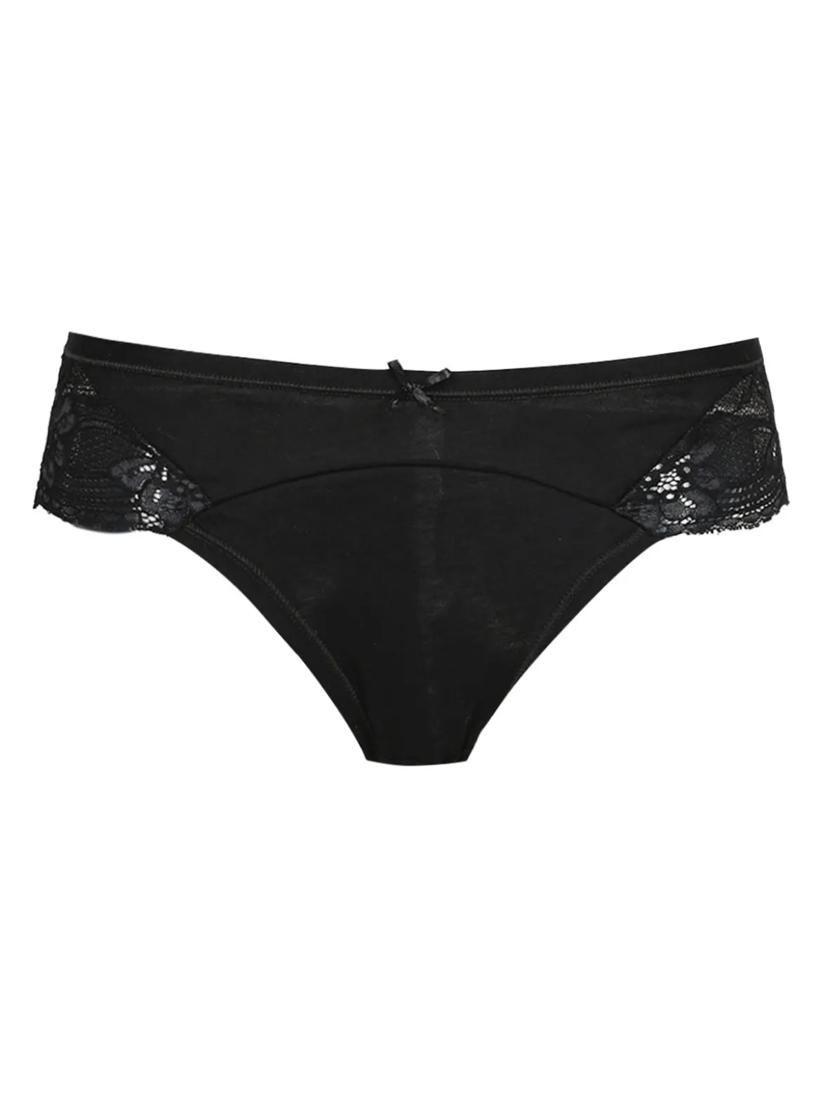 Intimami Slip in cotone bielastico con pizzo