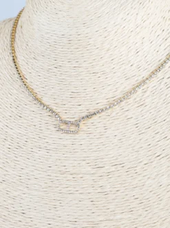 Italian Style Collana donna con strass