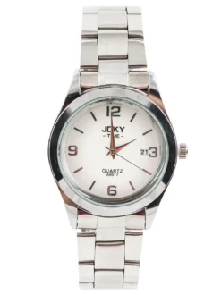 Jcky Orologio da polso con cinturino in acciaio