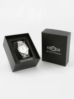 Jcky Orologio da polso con cinturino in acciaio
