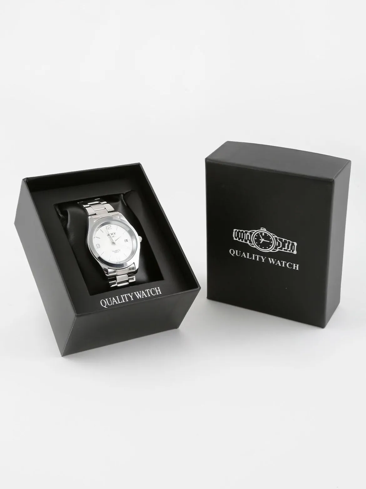 Jcky Orologio da polso con cinturino in acciaio