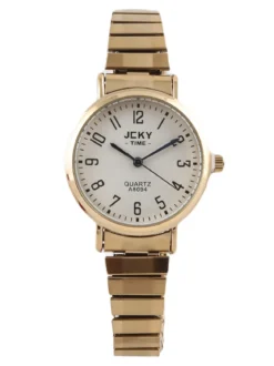 Jcky Orologio da polso donna con cinturino elastico