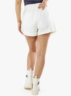 Jeans Louise Francoise Gonna a pantalone da donna plissettato - bianco
