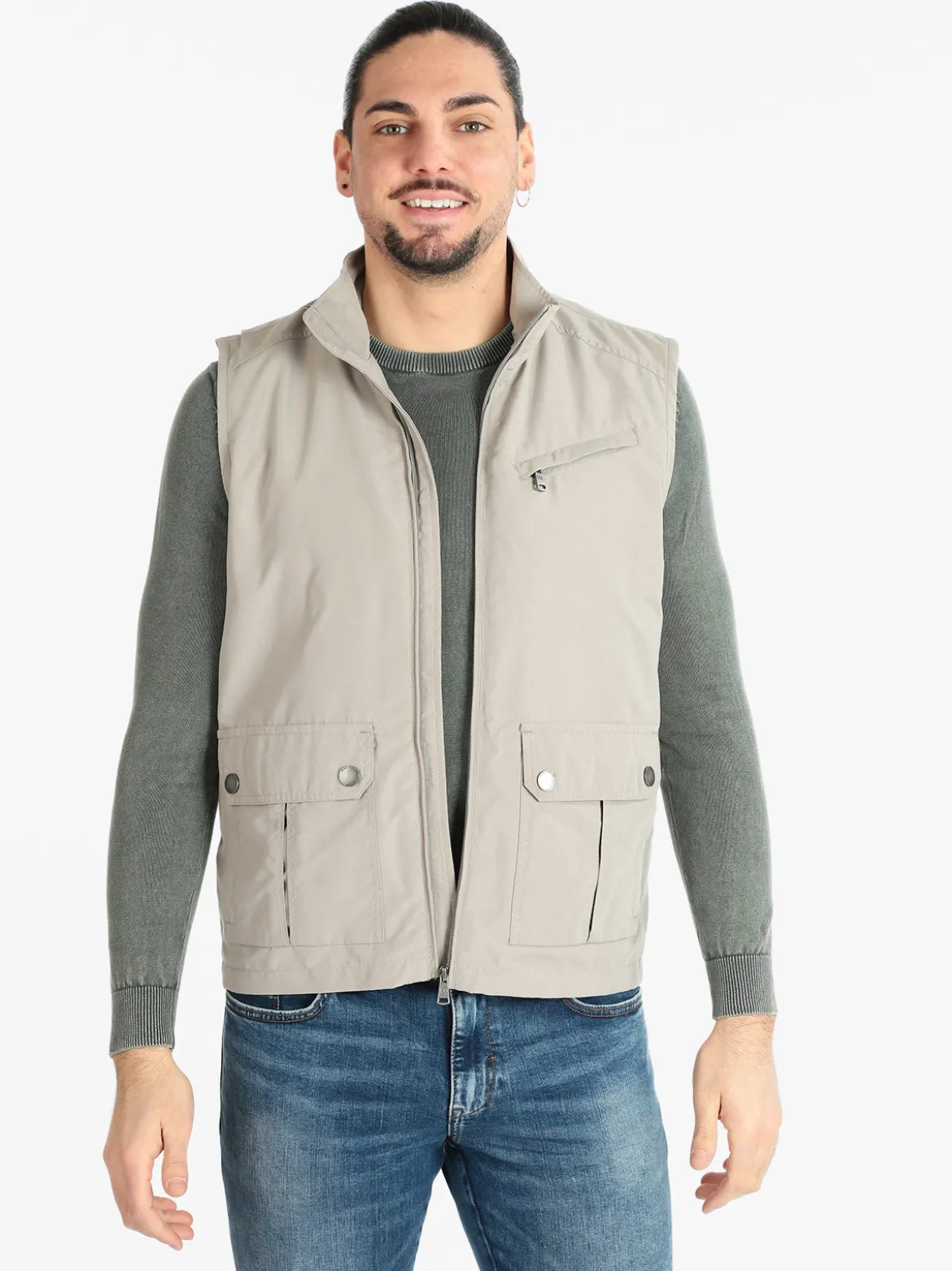 J.E. Mc Collum Gilet multi tasche da uomo