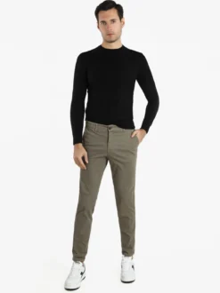 J.E. Mc Collum Pantaloni slim fit da uomo in cotone taglie grandi
