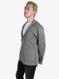 Johnny Looper Blazer da uomo in maglia con bottoni