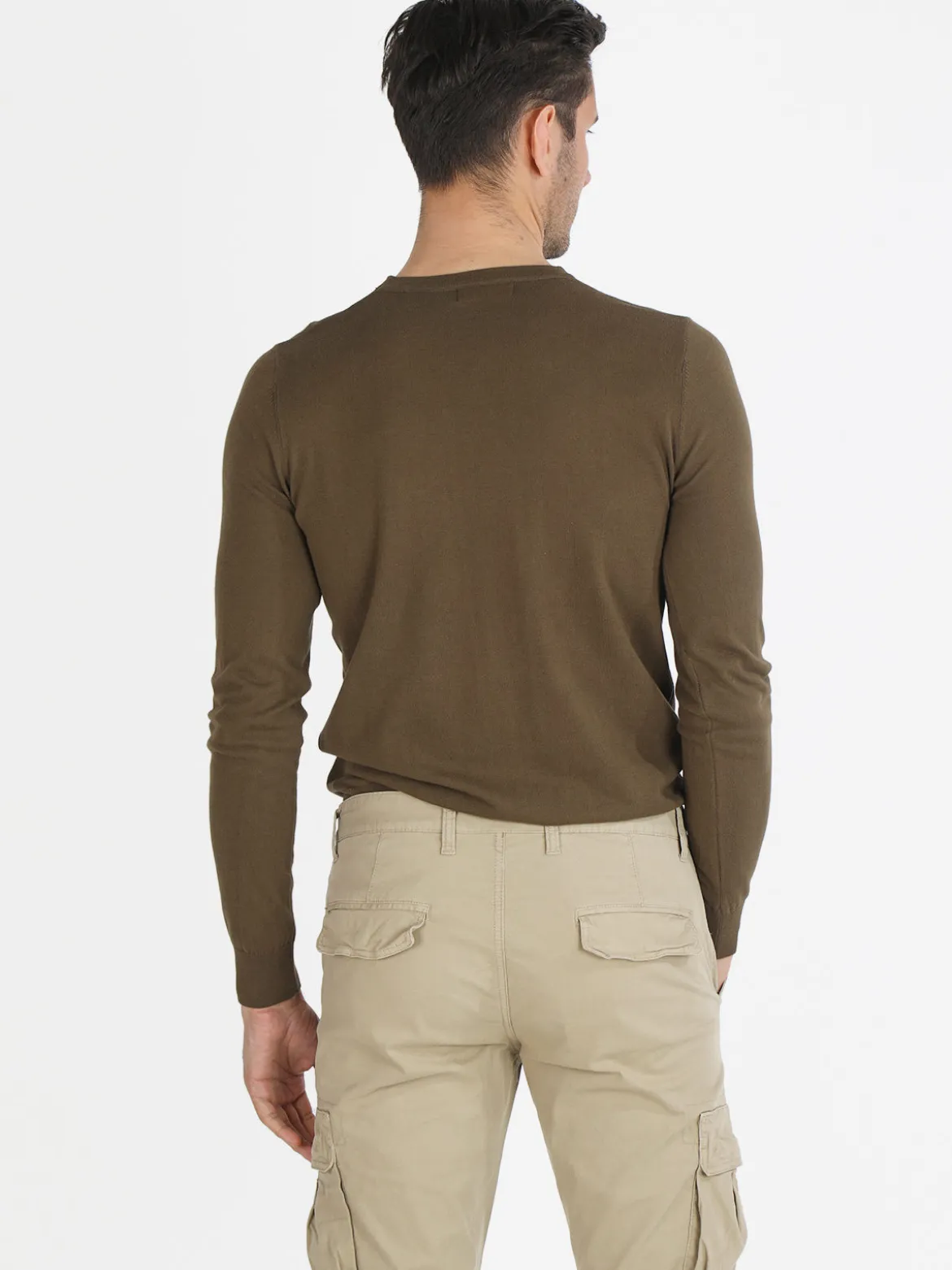 Johnny Looper Maglia girocollo da uomo in cotone