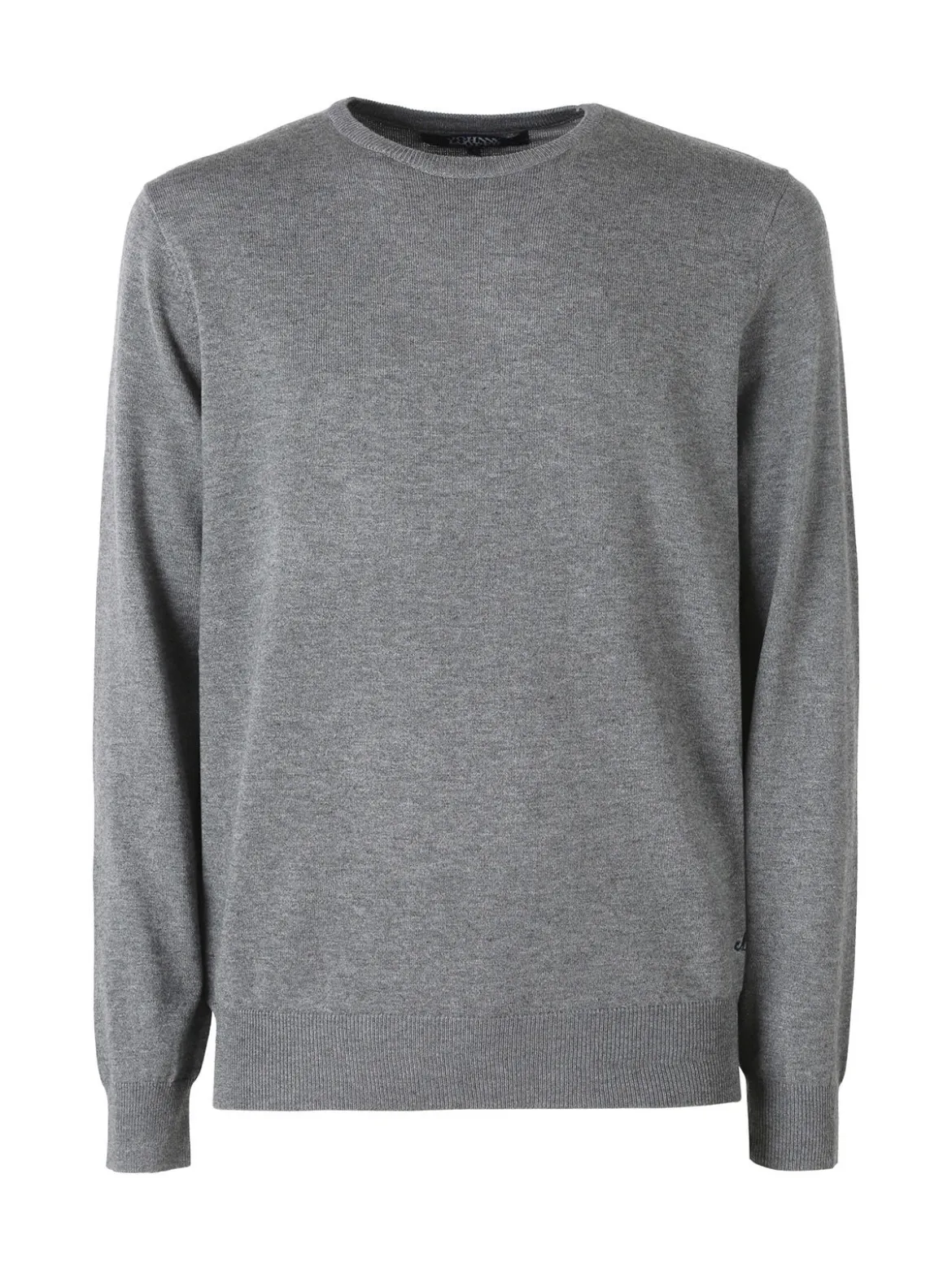 Johnny Looper Maglione girocollo da uomo in misto lana - grigio scuro