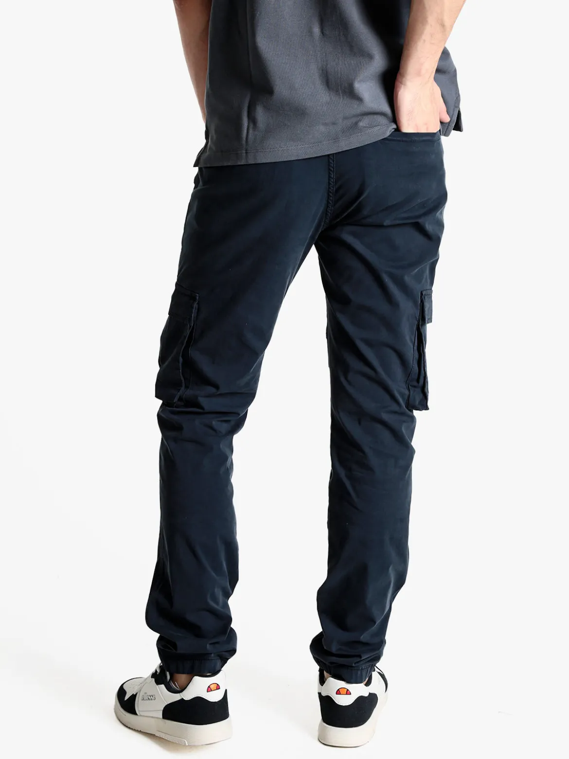 Johnny Looper Pantaloni cargo da uomo slim fit in cotone