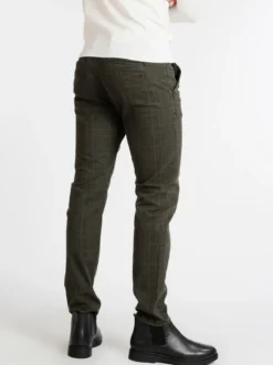 Johnny Looper Pantaloni da uomo slim fit a quadri