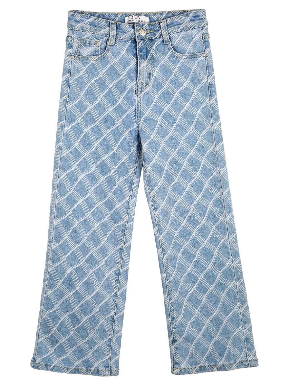 J Y Jeans da bambina geometrici a gamba dritta - jeans