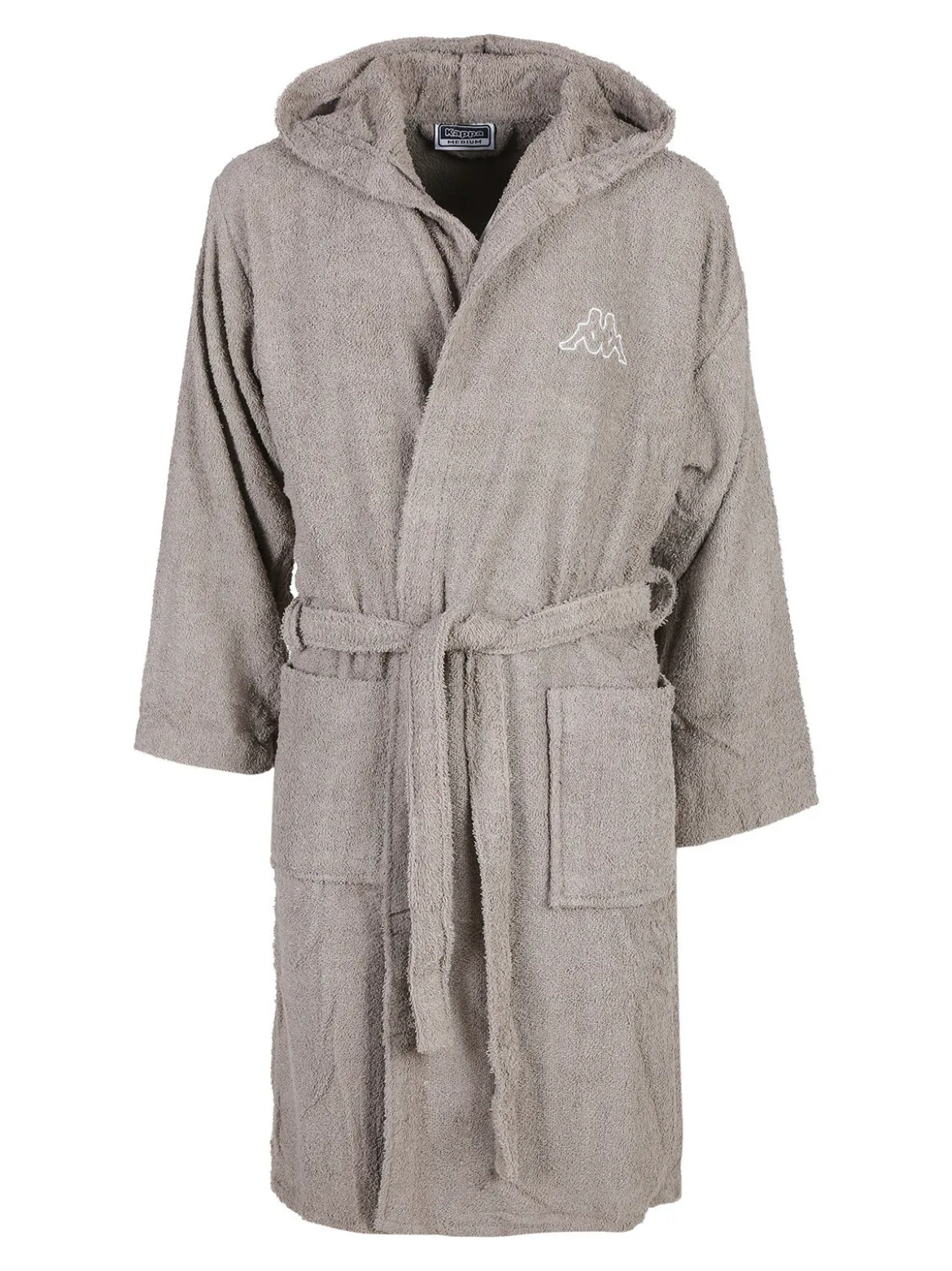 Kappa Accappatoio unisex in spugna con cappuccio - sabbia