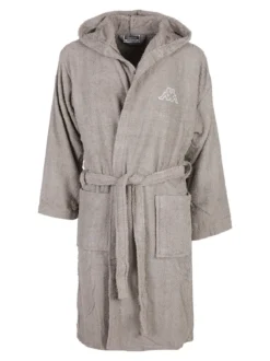 Kappa Accappatoio unisex in spugna con cappuccio - sabbia