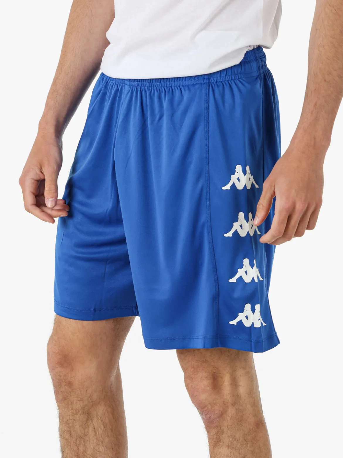 Kappa Bermuda sportivi da uomo con logo - blu
