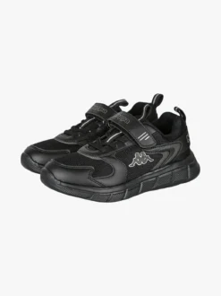 Kappa BREEZE Sneakers da bambino sportive in mesh con cinturino a strappo - nero
