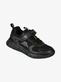 Kappa BREEZE Sneakers da bambino sportive in mesh con cinturino a strappo - nero