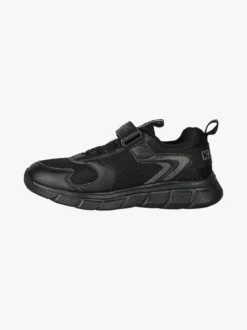 Kappa BREEZE Sneakers da bambino sportive in mesh con cinturino a strappo - nero