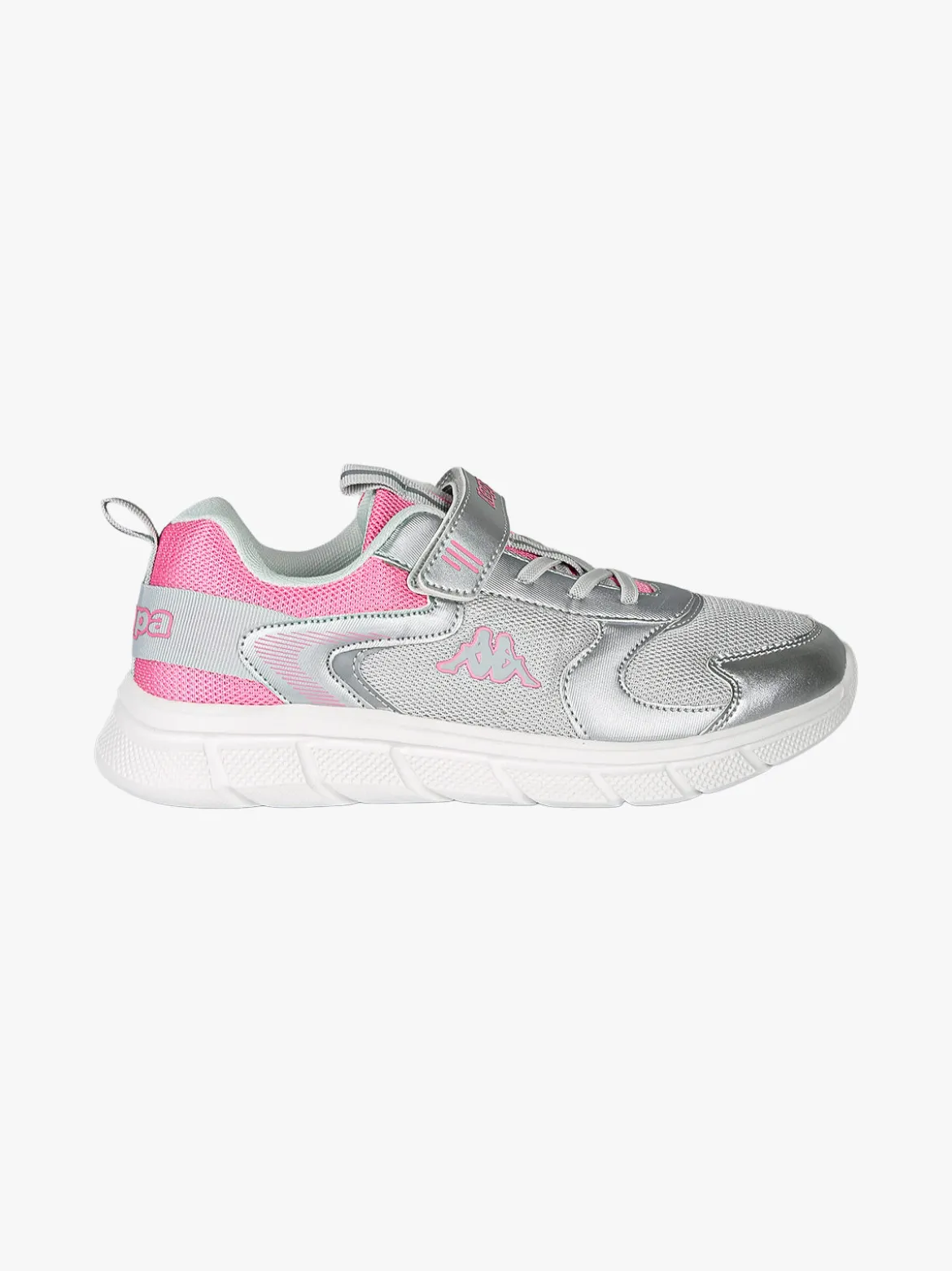 Kappa BREEZE Sneakers sportive da ragazza con cinturino a strappo - argento