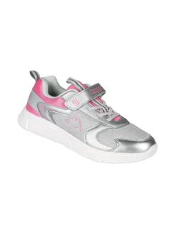 Kappa BREEZE Sneakers sportive da ragazza con cinturino a strappo - argento