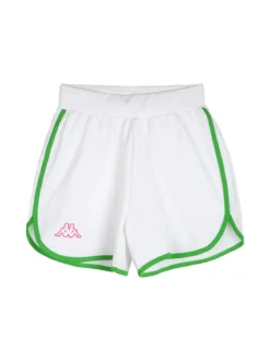 Kappa Completo corto da bambina con t-shirt cropped e shorts - verde