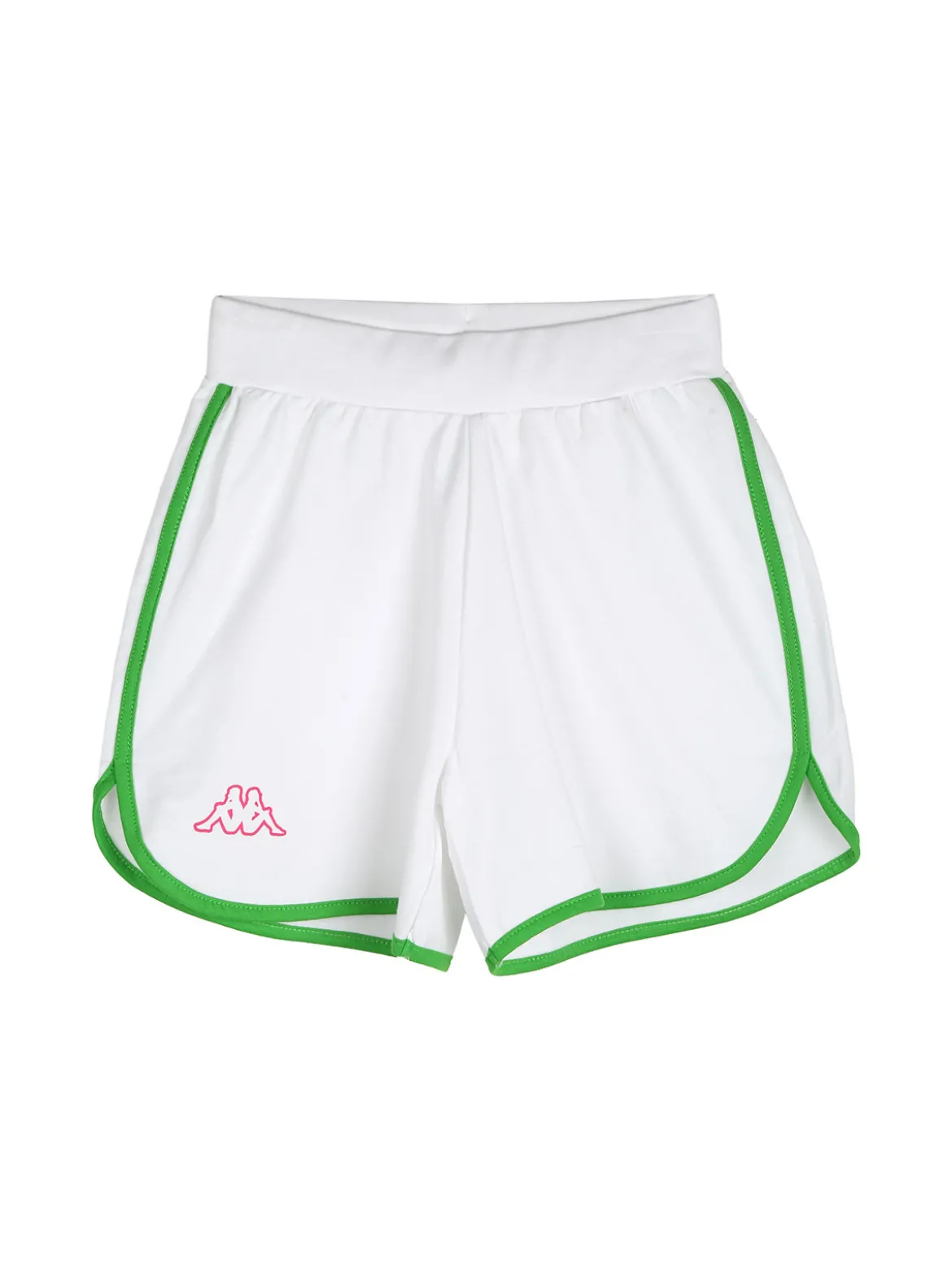 Kappa Completo corto da bambina con t-shirt cropped e shorts - verde