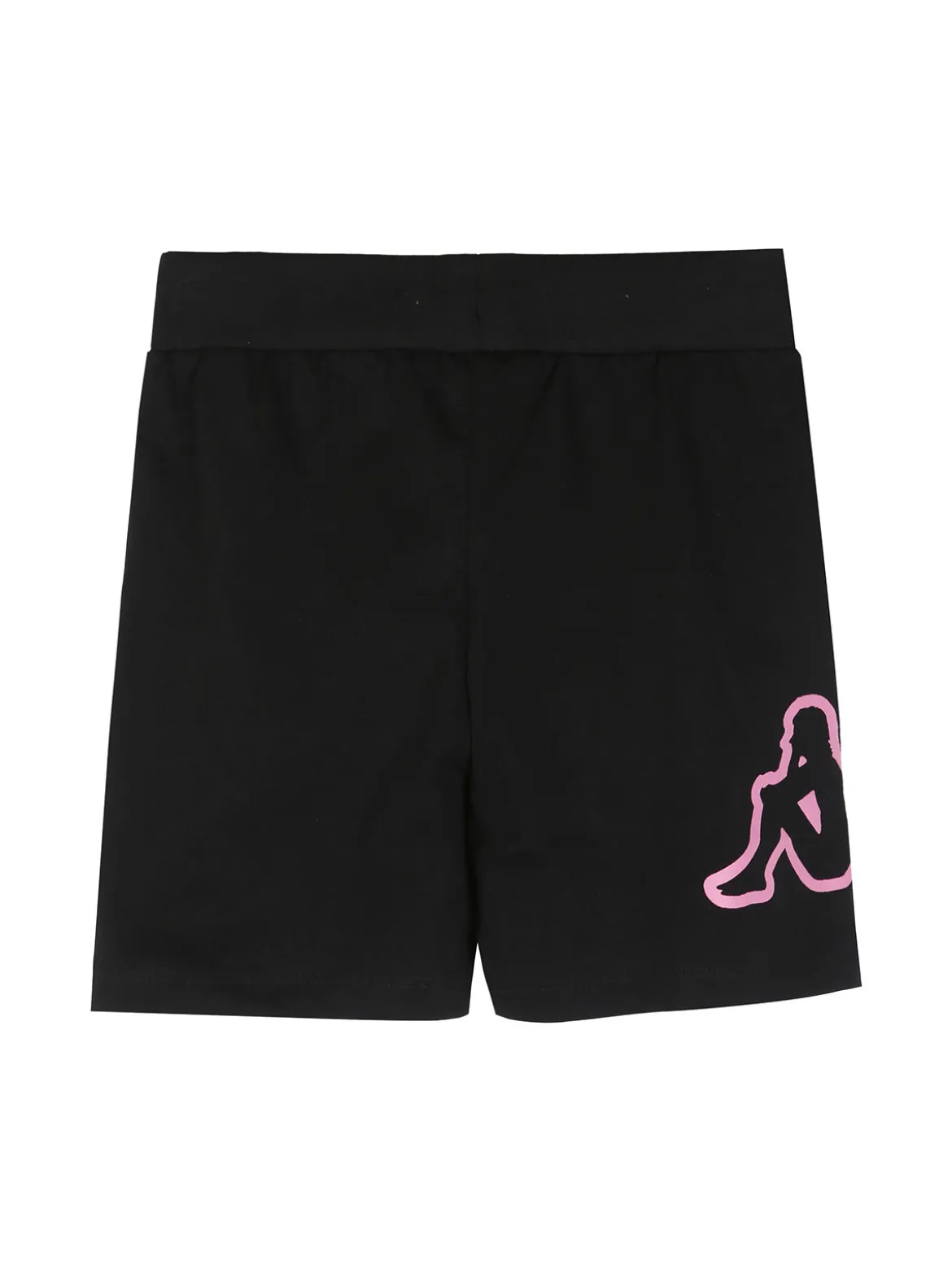 Kappa Completo corto da bambina in cotone con t-shirt e shorts - rosa