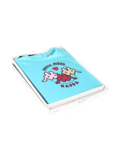 Kappa Completo corto da neonata 2 pezzi con t-shirt e shorts - turchese