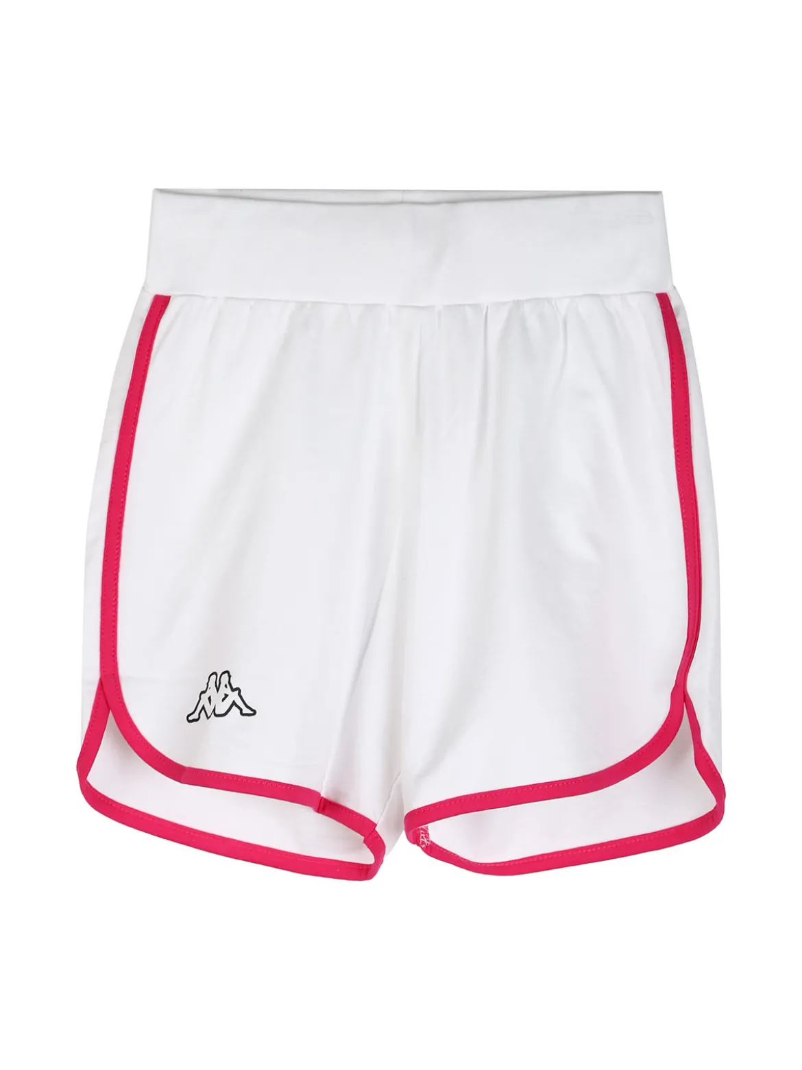 Kappa Completo corto da ragazza in cotone con t-shirt cropped e shorts - fucsia