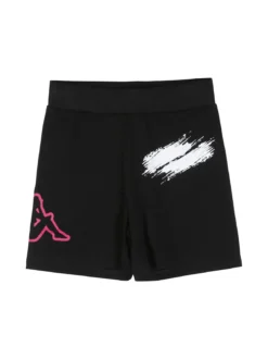 Kappa Completo corto da ragazza in cotone con t-shirt e shorts - turchese