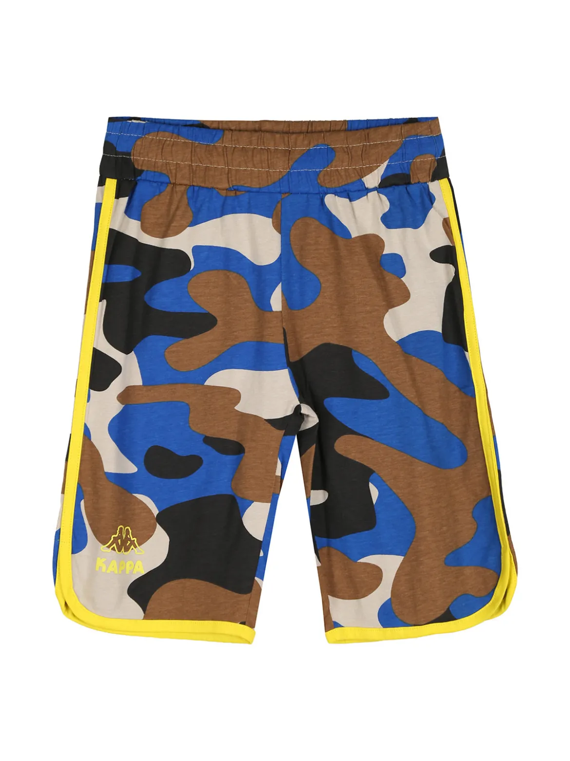 Kappa Completo corto 2 pezzi da ragazzo in cotone con t-shirt e bermuda militare - sabbia