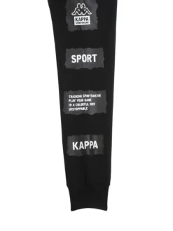 Kappa Completo da ragazzo 2 pezzi con cappuccio e zip - nero