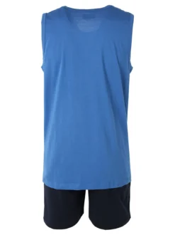 Kappa Completo smanicato da uomo in cotone con logo - jeans