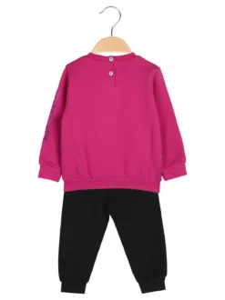 Kappa Completo tuta 2 pezzi da neonata con interno felpato - fucsia