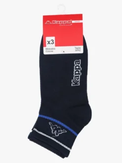 Kappa Confezione da 3 paia di calze sportive da uomo in cotone - assortito