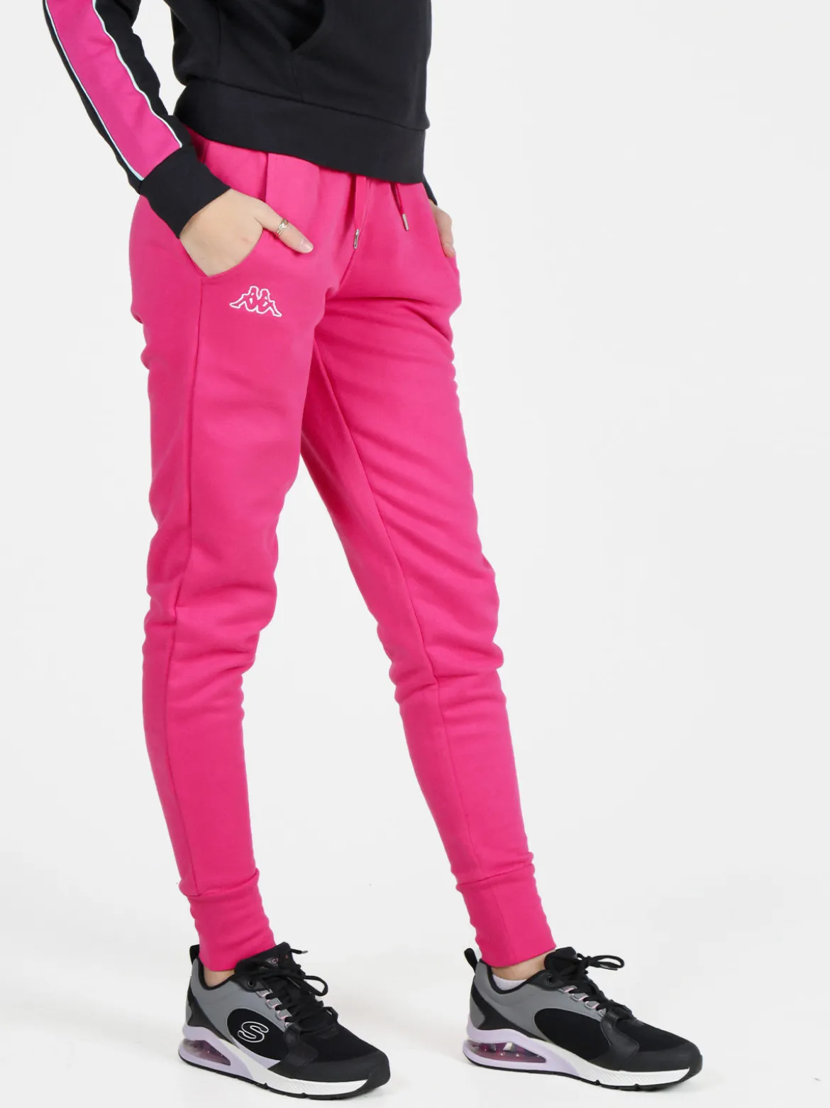 Kappa Pantaloni sportivi da donna con interno felpato e polsini